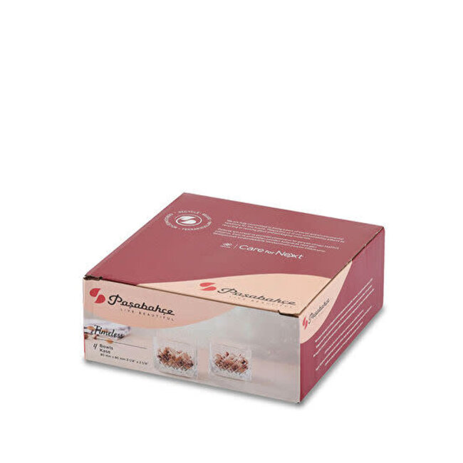 Pasabahce 4 Timeless Snack Bowls Set | 225ml