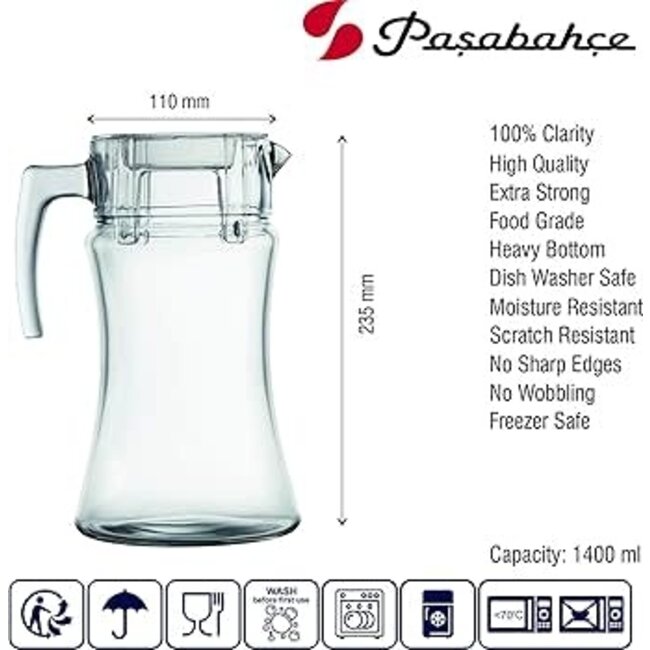 Pasabahce 1 Azur Waterkan | 1400ml