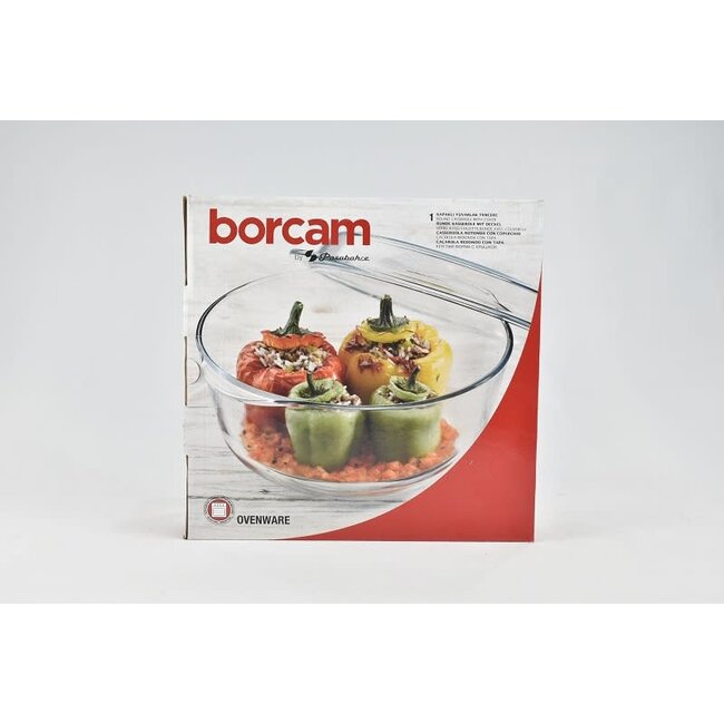 Pasabahce 1 Borcam Glass Baking Dish with Lid | 3150cc