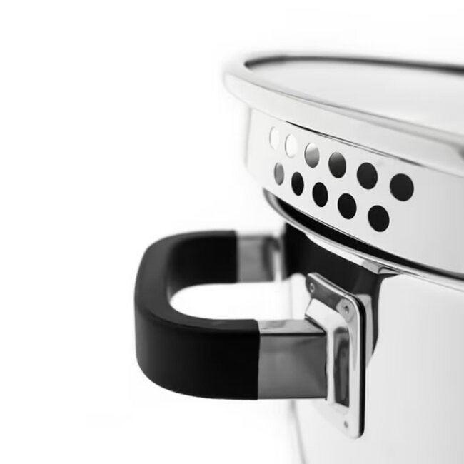 Almina Siliconen Kookpot met Glasdeksel | 22cm - 4.5L