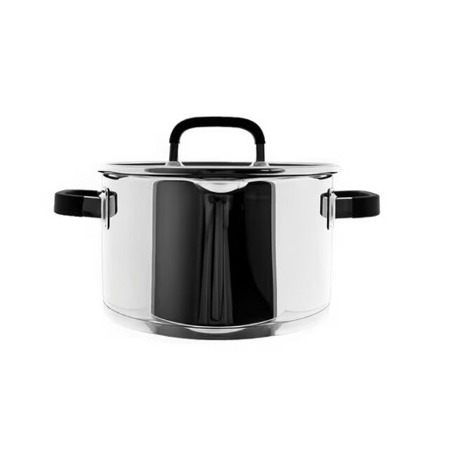 Almina Siliconen Kookpot met Glasdeksel | 20cm - 3L