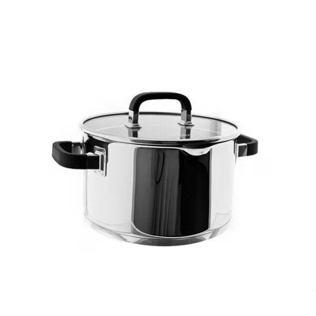 Almina Silicone Cooking Pot with Glass Lid | 28cm - 9.8L