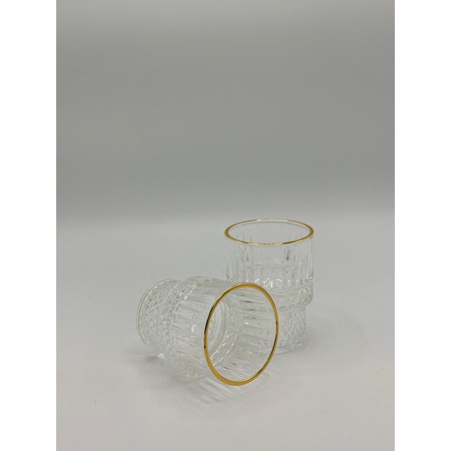 Sunay 6 Elysia Drink Glasses Gold | 190ml