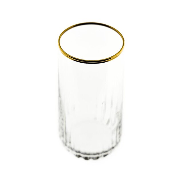 Pasabahce 4 Nova  Long Drink Glasses Gold | 360ml
