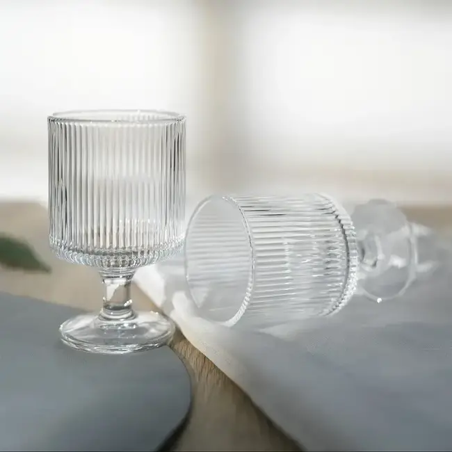 Bavary 6 Magnolia Ribble Glasses | 200 ml