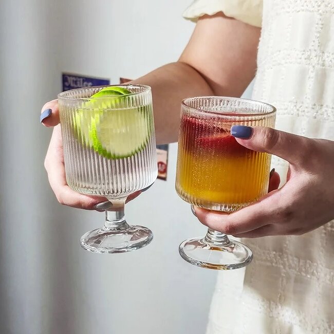 Bavary 6 Magnolia Ribble Glazen | 200ml