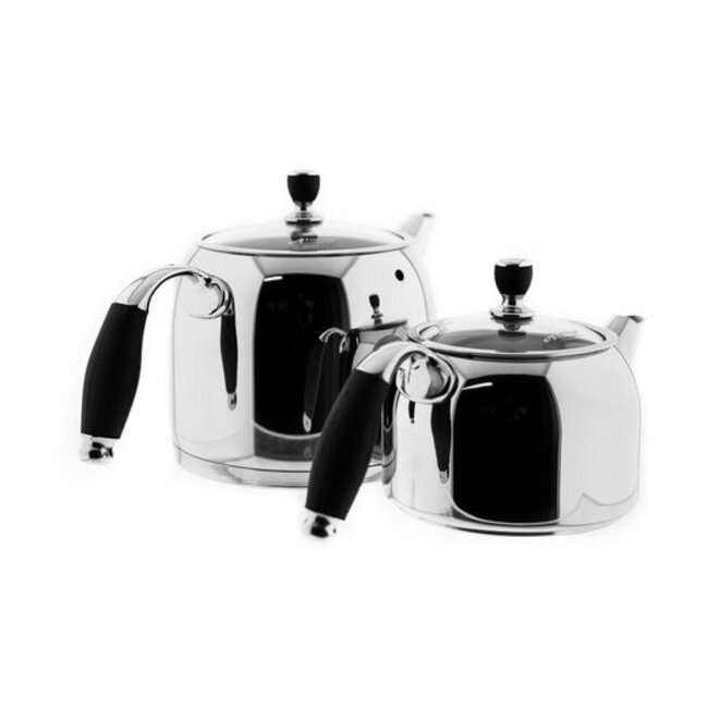 Almina 2 Black Teapots | 0.7L - 1.5L