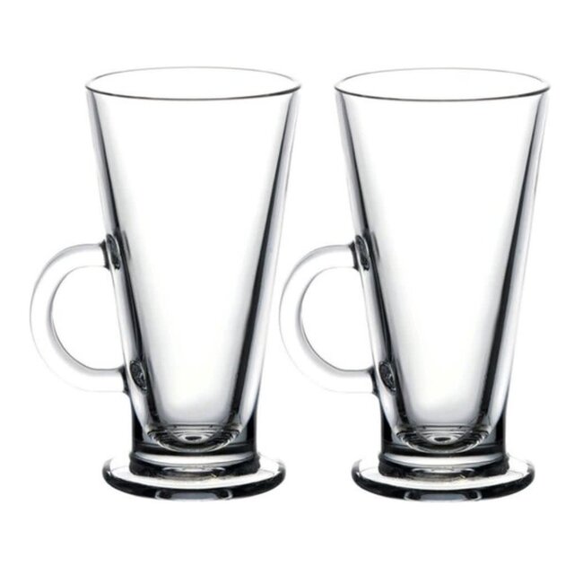 Glozini 2 Lima Latte Macchiato Glasses | 290 ml