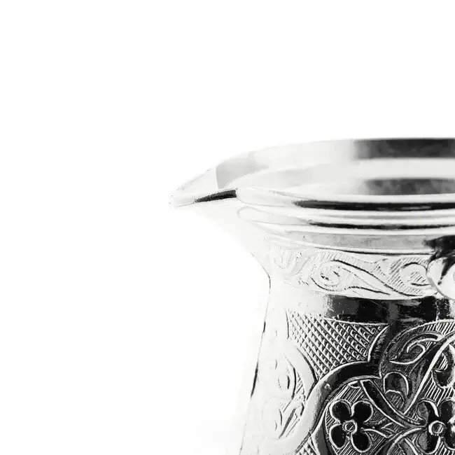 Almina Traditional Moka Pot Silver | 100 ml