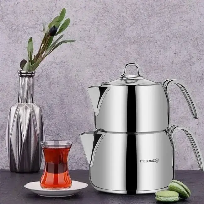 KORKMAZ Perla Mega Theepot set | 1.8L/3.2L