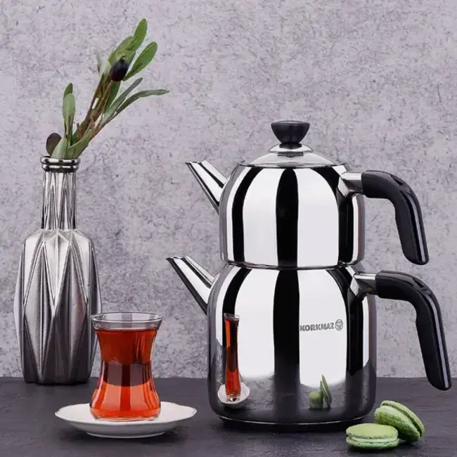 KORKMAZ Kappa Mega Theepot set| 1.3L/3.0L