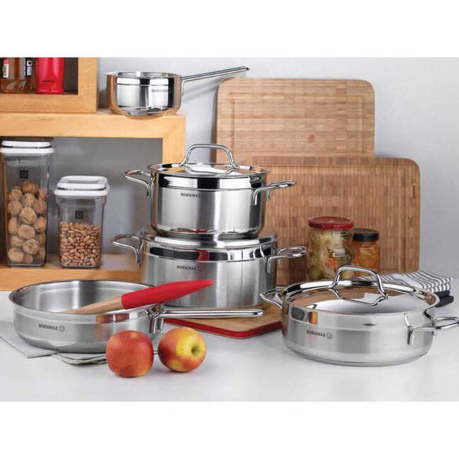 Korkmaz Alfa Cookware Set | 9-Piece