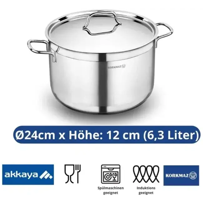 Korkmaz Alfa Cookware Set | 9-Piece