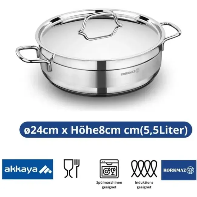 Korkmaz® Alfa Pannenset | 9-Delig
