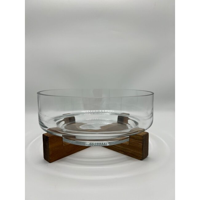 Acacia Glazen Saladeschaal | 22 cm