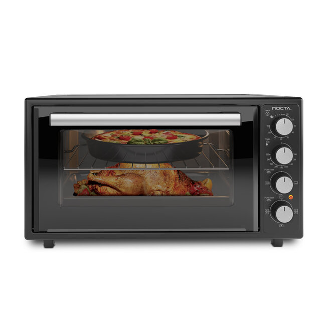 Nocta Electrische hetelucht oven zwart | 50 Liter