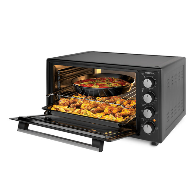 Nocta Electrische hetelucht oven zwart | 50 Liter