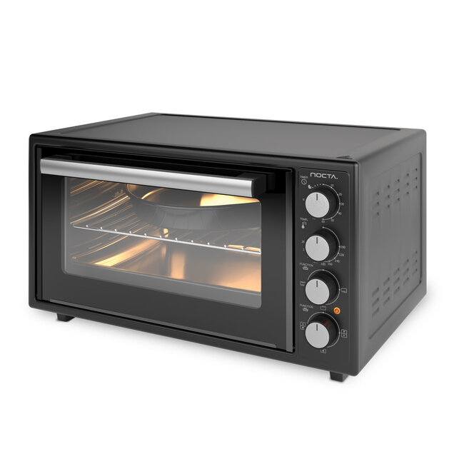 Nocta Electrische hetelucht oven zwart | 50 Liter