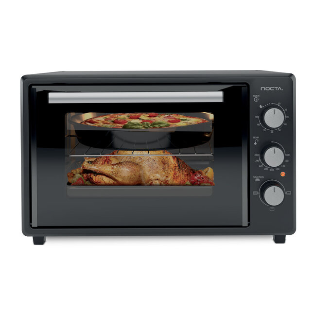 Nocta Electrische hetelucht oven zwart | 38 Liter