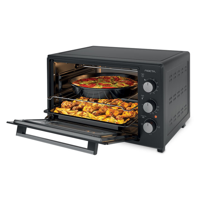 Nocta Electrische hetelucht oven zwart | 38 Liter