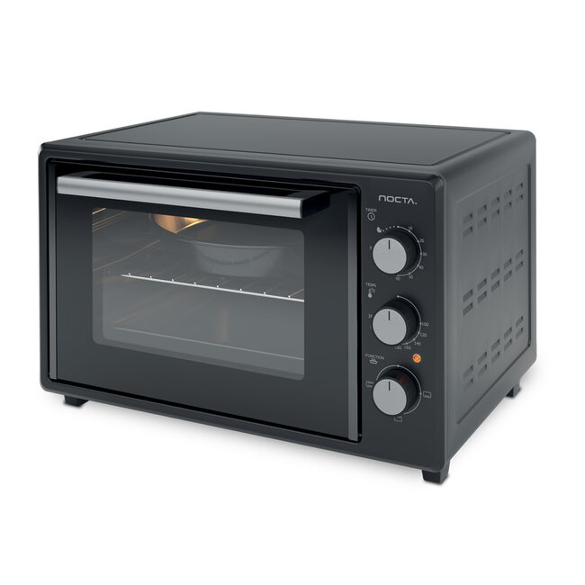 Nocta Electrische hetelucht oven zwart | 38 Liter