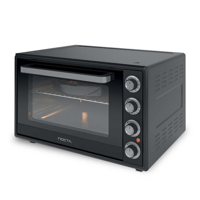 Nocta Electrische hetelucht oven zwart | 70 Liter