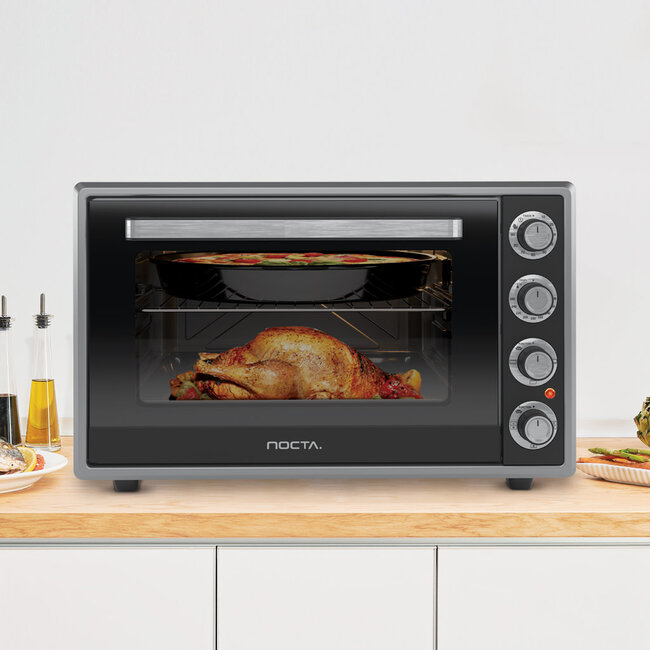 Nocta Electrische hetelucht oven grijs | 70 Liter