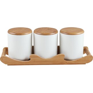 Bavary 3-Piece Linens Spice Set | White