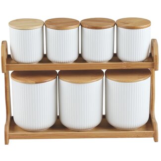 Bavary 7-delig Linens Kruiden Set | Wit