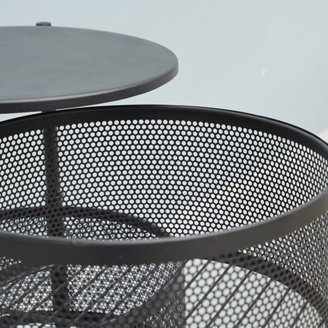 Keukentrolley 5-laags Rolwagen Rond | Zwart