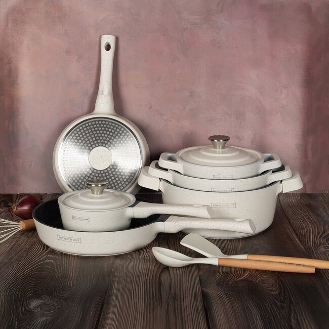 Royalty Line® 14-Piece Cookware Set | Cream