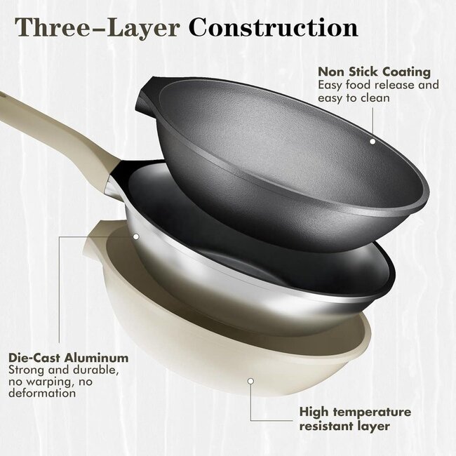 Royalty Line® 14-Piece Cookware Set | Cream