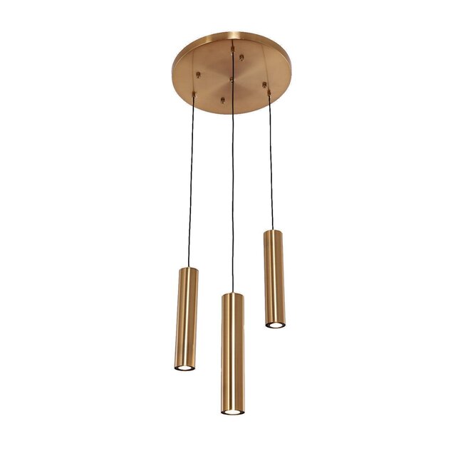 Pendant Light Cylinder 3 | Gold