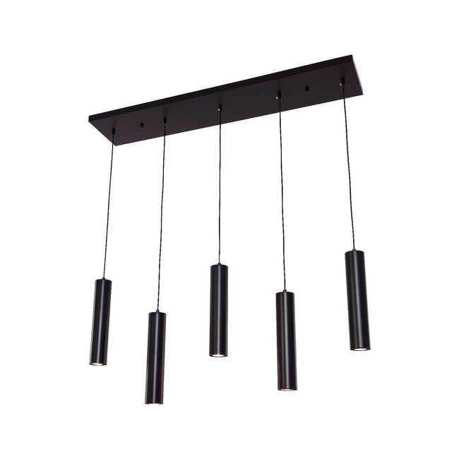 Pendant Light Cylinder Dining Table 5 | Black