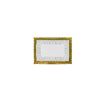 Cookie Tray 6 Rectangular Gold | 41x31 cm