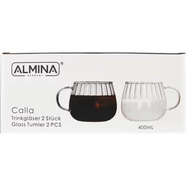 Almina 2 Calla Drinkglazen | 400ml