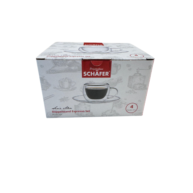 Schäfer 2 Alea Double-Walled Espresso Set | 80ml