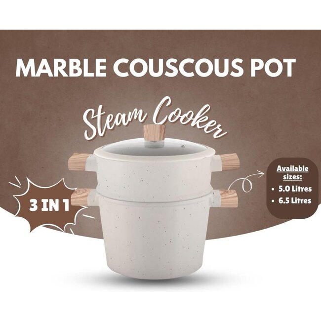 Hakal Marble Couscous Pot | 6.5L