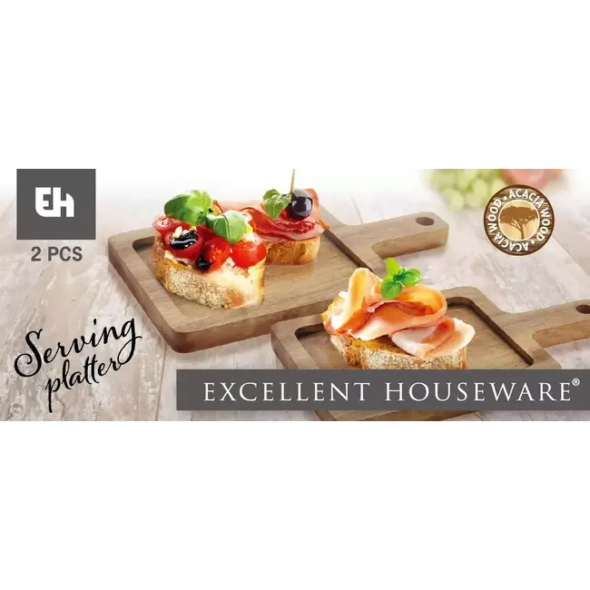 EH 2 Acacia Serving Platters | 23 x 13 cm