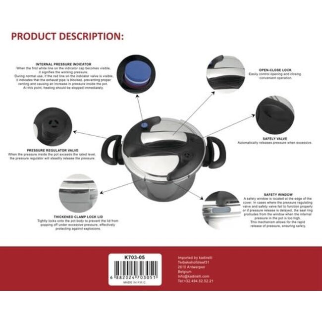 Kadirelli Pressure Cooker | 5 Liters