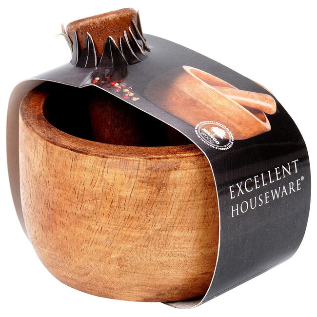 Mango Wood Mortar and Pestle | Ø 10 cm