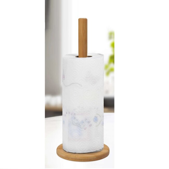 Bamboo Kitchen Roll Holder | 12 x 30 cm