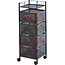 Bavary 4-Tier Kitchen Trolley | Square Storage Cart