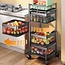 Bavary 4-Tier Kitchen Trolley | Square Storage Cart
