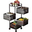 Bavary 4-Tier Kitchen Trolley | Square Storage Cart