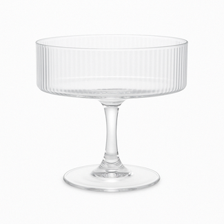 Bavary 6 Lines Champagne Saucers | 200ml