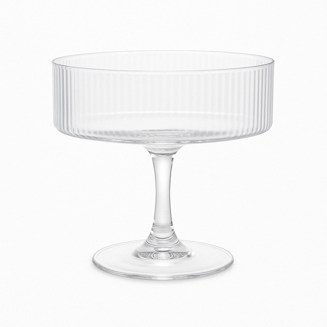 Bavary 6 Lines Champagne Saucers | 200ml