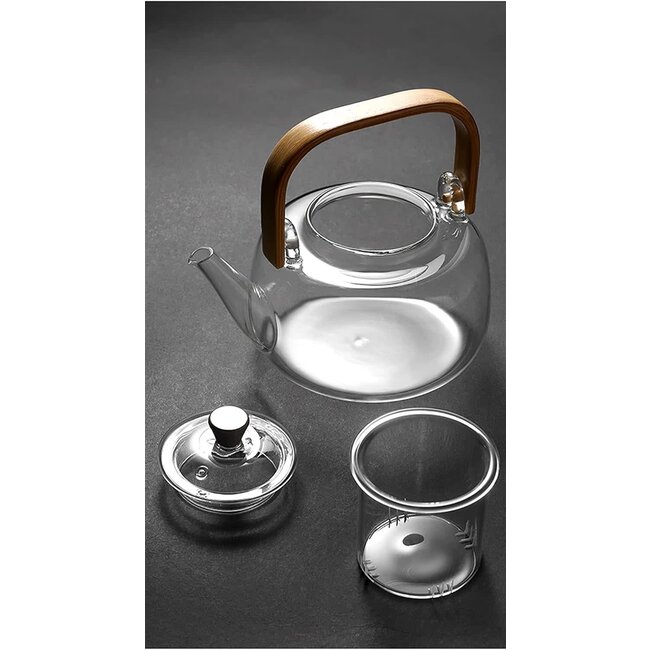 Almina Maya Tisana Glass Teapot | 1000 ml