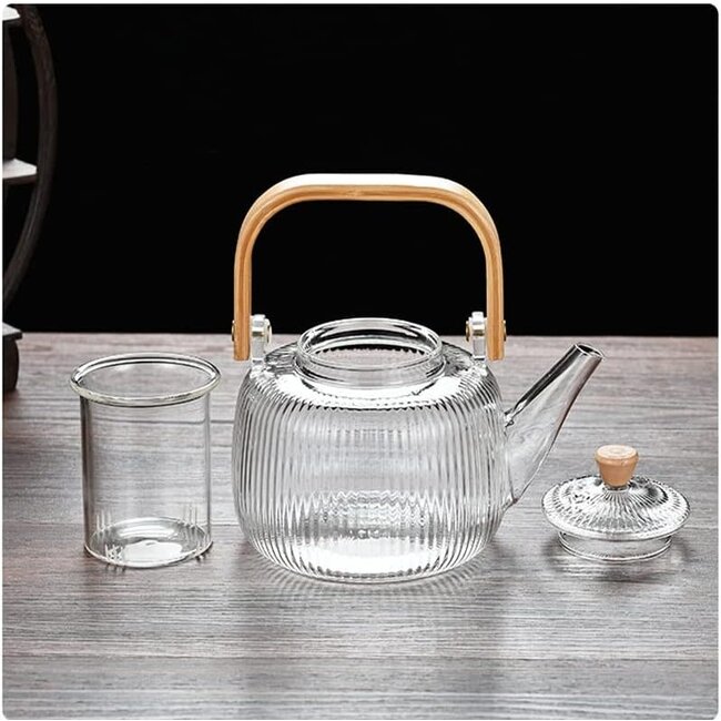 Almina Freya Tisana Glass Teapot | 1000 ml