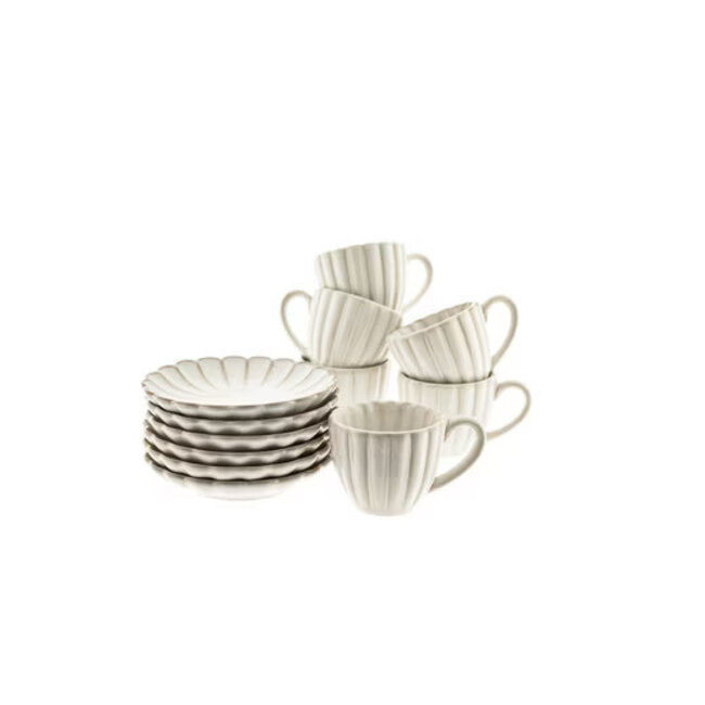 Almina Bloomy Espresso Cups | Set of 12 | 75 ml